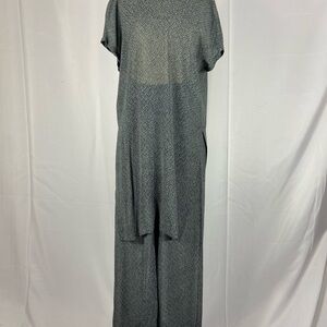 Calvin Klein Gray Color-Block Jumpsuit